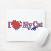 Ik hou van hart mijn kat muismat (Met muis)