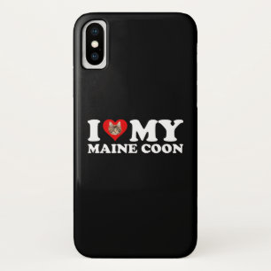 Ik hou van (hart) mijn Maine Coon Case-Mate iPhone Case