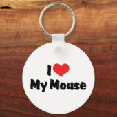 Ik hou van hart mijn muis sleutelhanger (Voorkant)