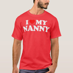 Ik hou van hart mijn NANNY T-shirt