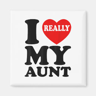Ik hou van (hart) mijn tante voor neef en nicht fa magneet