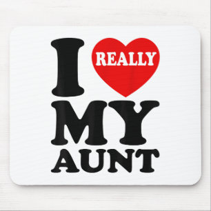 Ik hou van (hart) mijn tante voor neef en nicht fa muismat