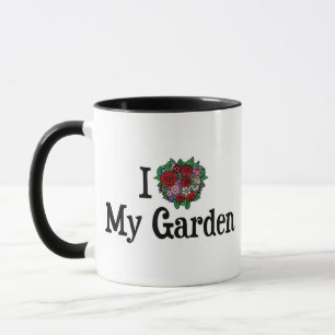 Ik hou van hart mijn tuin - bloem groentetuin mok