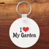 Ik hou van hart mijn tuin - Bloem groentetuin Sleutelhanger (Voorkant)