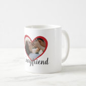 Ik hou van hart mijn vriendje aangepaste foto koffiemok (Voorkant rechts)