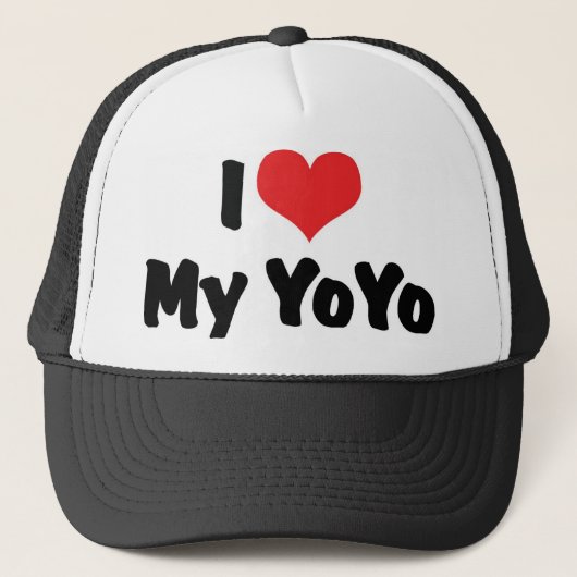 Ik hou van Hart Mijn YoYo Trucker Pet (Voorkant)
