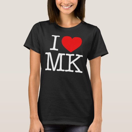 Ik hou van (hart) MK T-shirt (Voorkant)