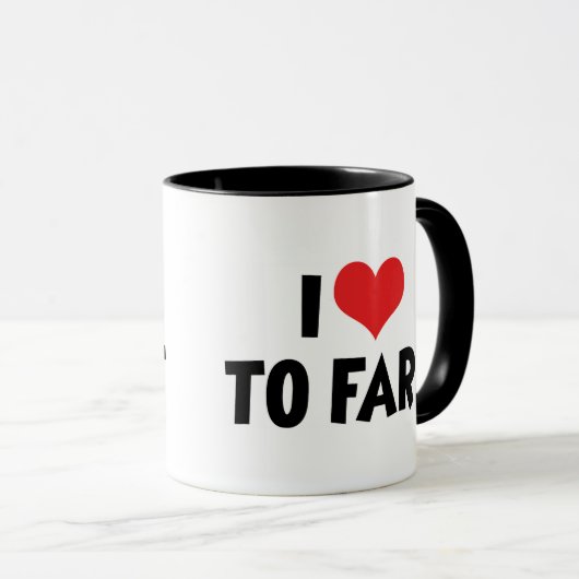 Ik hou van hart naar kunst mok (Voorkant rechts)