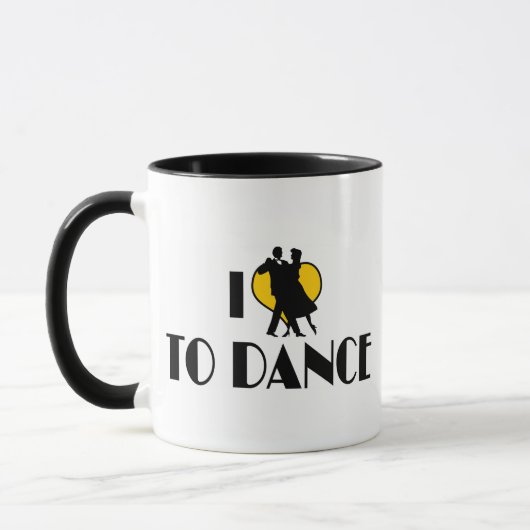 Ik hou van Hart om te Dansen - Tango Waltz Ballet Mok (Links)