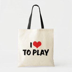 Ik hou van hart om te spelen - Sporten Basketbal V Tote Bag