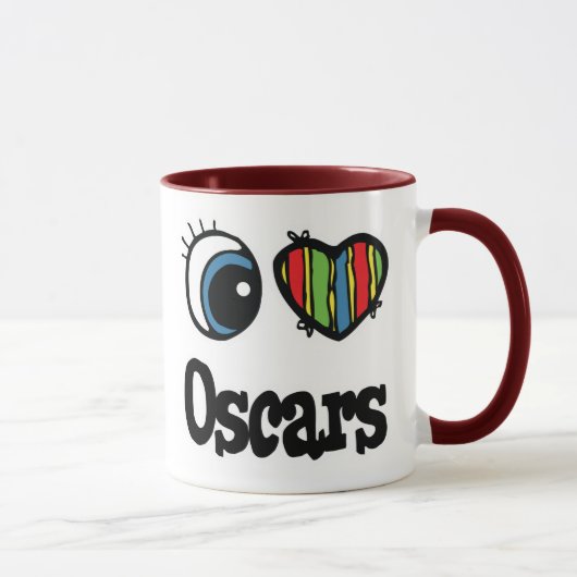 Ik hou van (hart) Oscars Mok (Rechts)