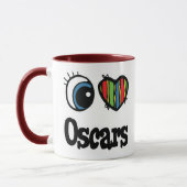 Ik hou van (hart) Oscars Mok (Links)