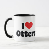 Ik hou van Hart Otters Mok (Links)