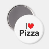 Ik hou van (hart) pizza magneet (Voorkant / Achterkant)