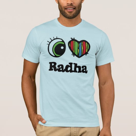 Ik hou van (Hart) radha T-shirt (Voorkant)