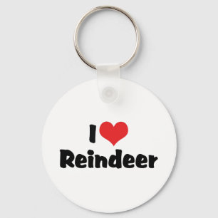 Ik hou van Hart Rendier Sleutelhanger