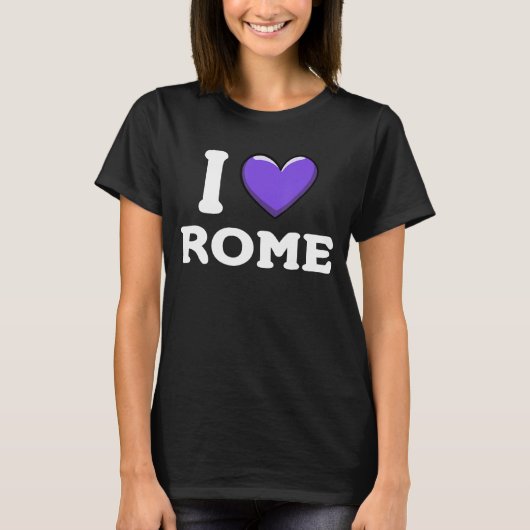 Ik hou van hart Rome Italië T-shirt (Voorkant)