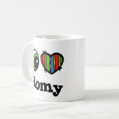 Ik hou van (Hart) Romy Koffiemok (Voorkant links)