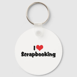 Ik hou van hart scrapbooking - Scrapbookliefhebber Sleutelhanger