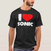 Ik hou van hart Sonic T-shirt (Voorkant)