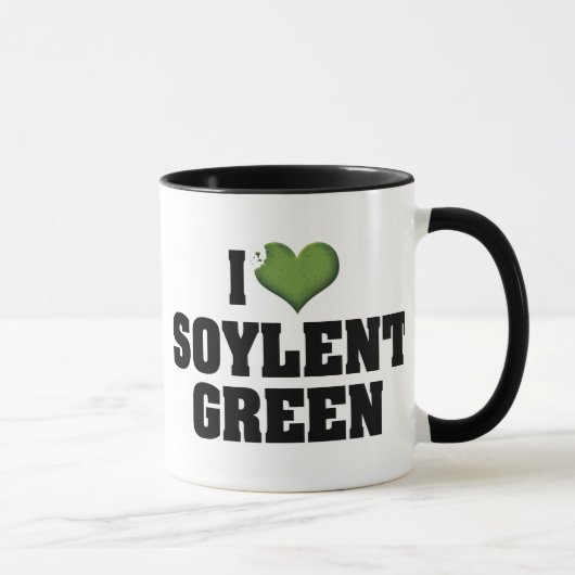 Ik hou van Hart Soylent Groen Mok (Rechts)