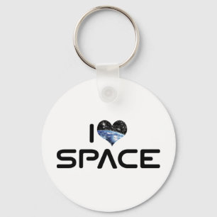 Ik hou van Hart Space - Ruimtevaart Astronomie Lie Sleutelhanger