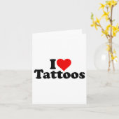 Ik hou van hart tattoos Tats _1  Kaart (Gele Bloem)