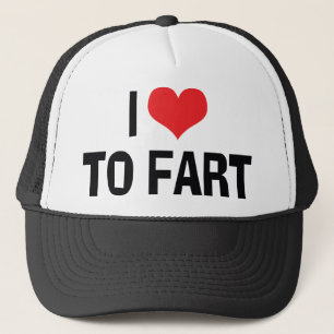 Ik hou van hart tot scheet - Grappige scheet humor Trucker Pet