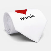 Ik hou van (hart) Wanda Stropdas (Opgerold)