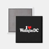 Ik hou van hart Washington Dc District Of Columbia Magneet (Voorkant / Achterkant)