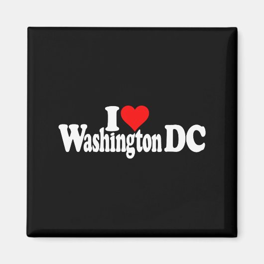 Ik hou van hart Washington Dc District Of Columbia Magneet (Voorkant)