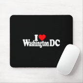 Ik hou van hart Washington Dc District Of Columbia Muismat (Met muis)