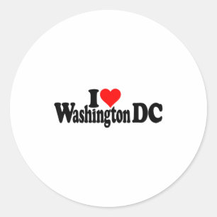Ik hou van hart Washington Dc District Of Columbia Ronde Sticker