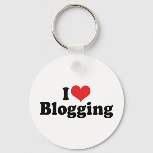 Ik hou van hartbloggen sleutelhanger (Voorkant)