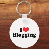 Ik hou van hartbloggen sleutelhanger (Voorkant)