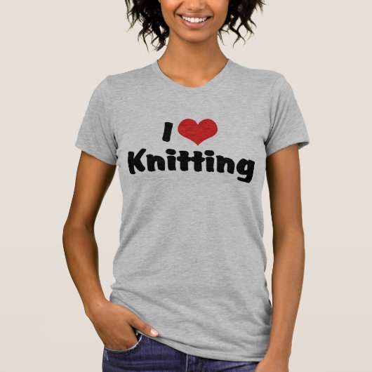 Ik hou van hartbreien t-shirt (Voorkant)