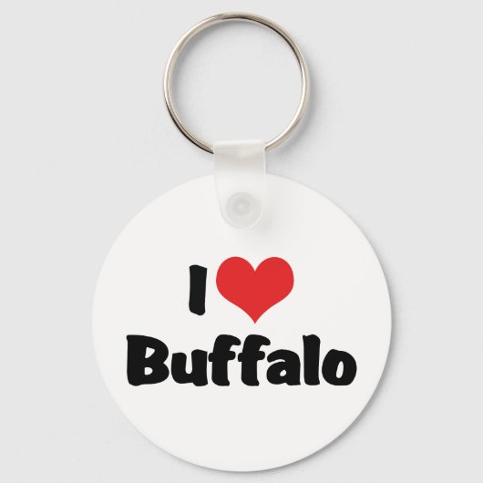 Ik hou van Hartbuffel Sleutelhanger (Voorkant)