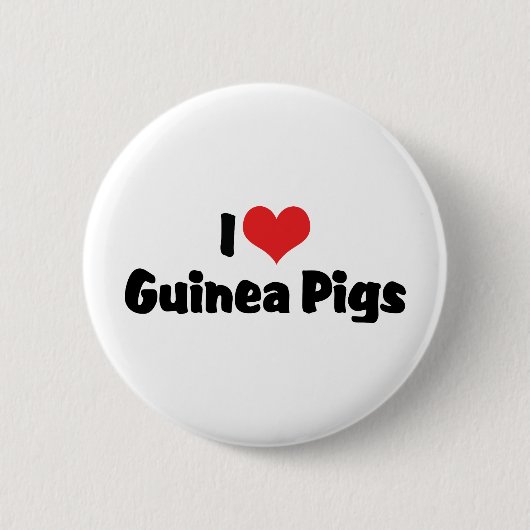 Ik hou van hartcavia's ronde button 5,7 cm (Voorkant)