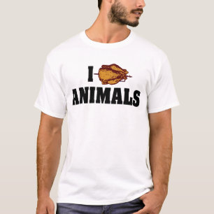 Ik hou van hartdieren - BBQ-liefhebbers T-shirt