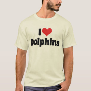 Ik hou van hartdolfijnen - Dolfijnenliefhebber T-shirt