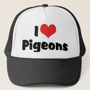 Ik hou van hartduiven - Vogelliefhebber Trucker Pet