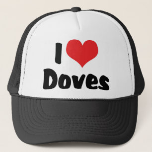 Ik hou van hartduiven - Vogelliefhebber Trucker Pet