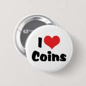 Ik hou van hartelijn - muntverzamelaar ronde button 5,7 cm (Voorkant /achterkant)
