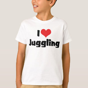 Ik hou van harten jongleren t-shirt