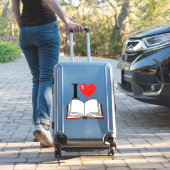 Ik hou van hartenboeken en leest de Librarian Sticker (Koffer Insitu)