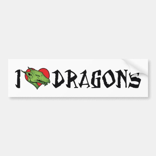 Ik hou van Hartendragers Bumpersticker (Voorkant)