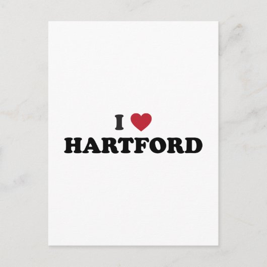 Ik hou van Hartford Connecticut Briefkaart (Voorkant)