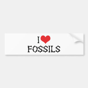 Ik hou van hartfossielen - Paleontologie Fossielen Bumpersticker