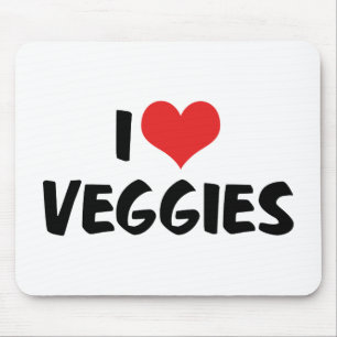 Ik hou van hartgroenten - Veganistische gezondheid Muismat