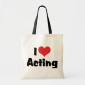 Ik hou van harthandelen - het uitvoeren van kunstt tote bag (Voorkant)